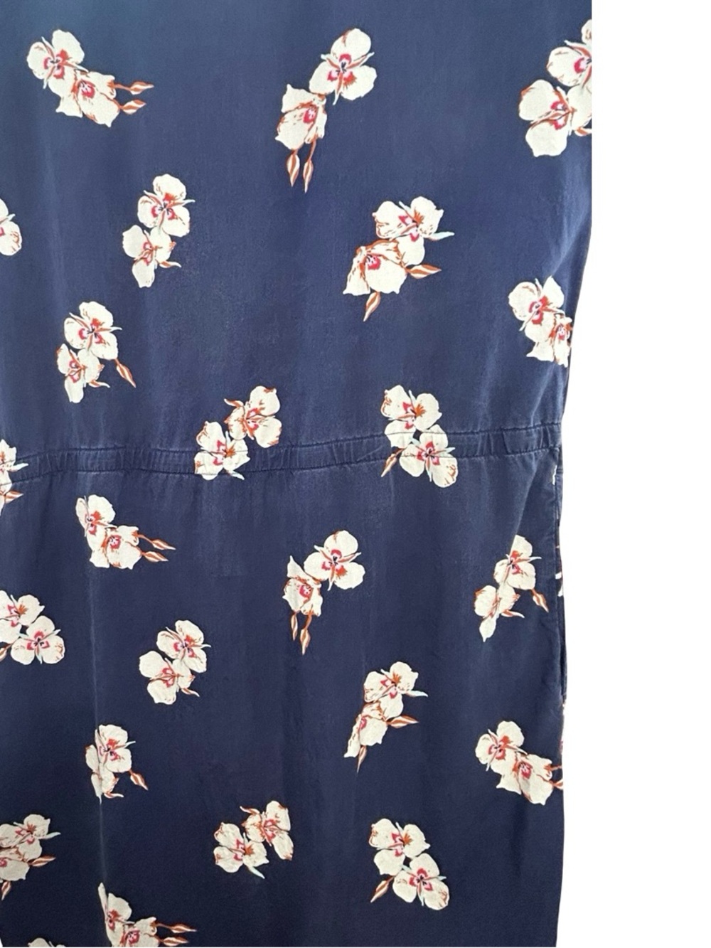 Patagonia June Lake Mariposa Lily Blue Floral Mini Dress Size Large - Picture 4 of 7